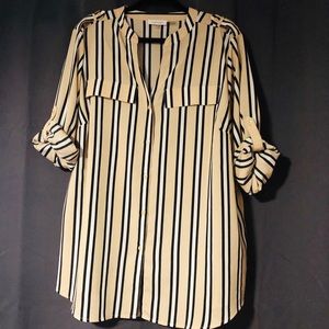Plus Size High-Low Button-Front Shirt